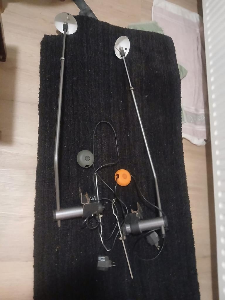 2 auping lampjes bedlampjes bed lampjes lampjes grijs, Ophalen of Verzenden