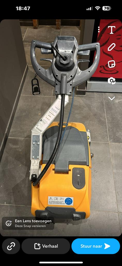 Schrobzuigmachine, Ophalen, Zo goed als nieuw