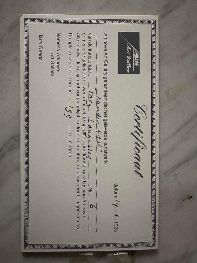 Meg Langeslag Litho 6/199, 60x80 cm, Ophalen of Verzenden