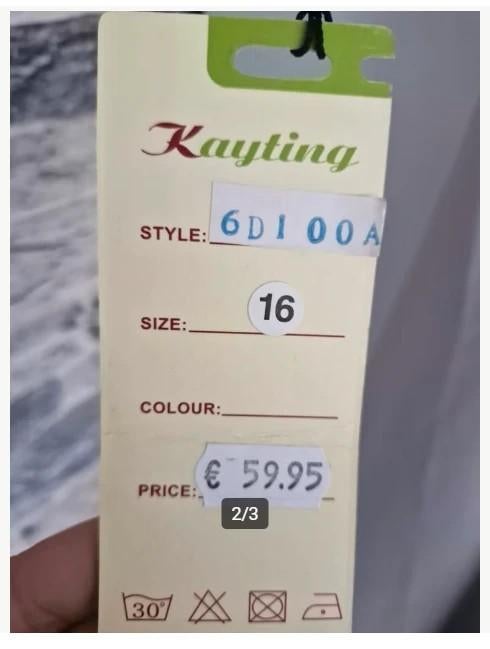 Lichtgrijze galajurk Maat 16 h3, Galajurk, Gayting, Maat 46/48 (XL) of groter, Onbekend