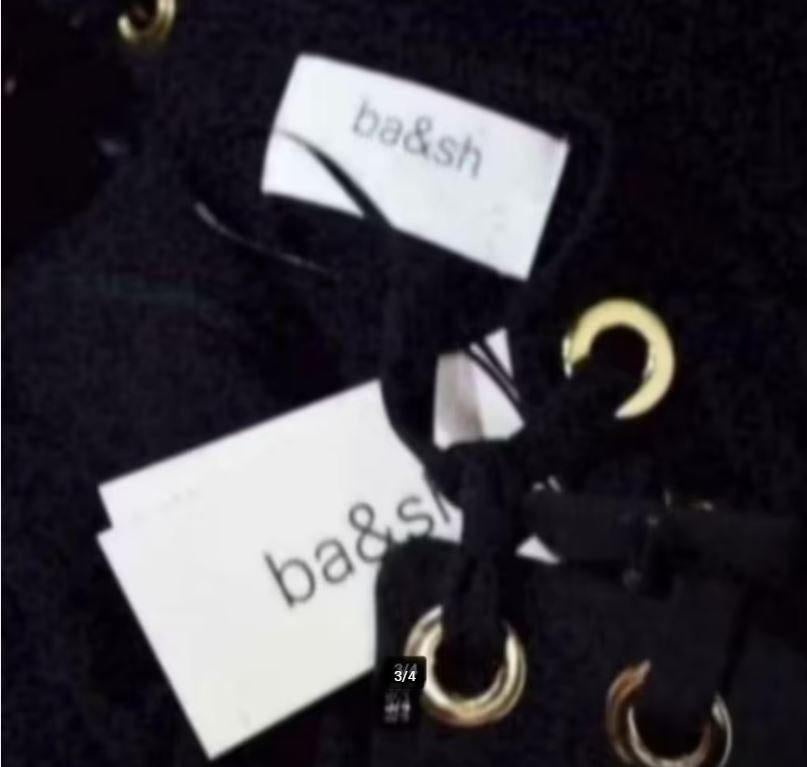 BA&SH - Prachtige Jurk maat XS - Nieuw - BASH, Zwart, Nieuw, Ophalen of Verzenden, Ba&sh