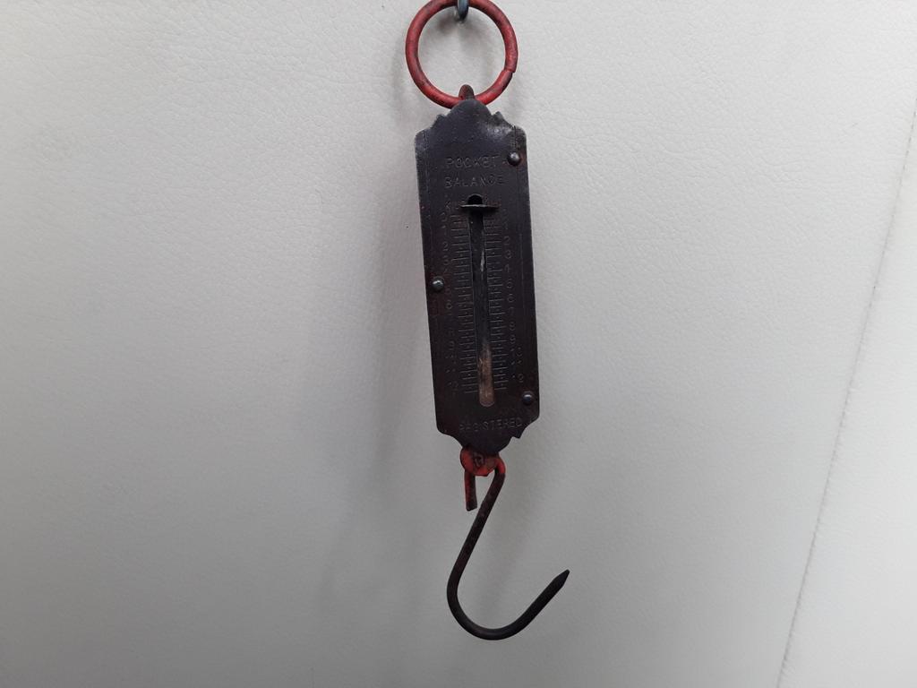 Antieke vintage unster weeghaak pocket balance., Ophalen