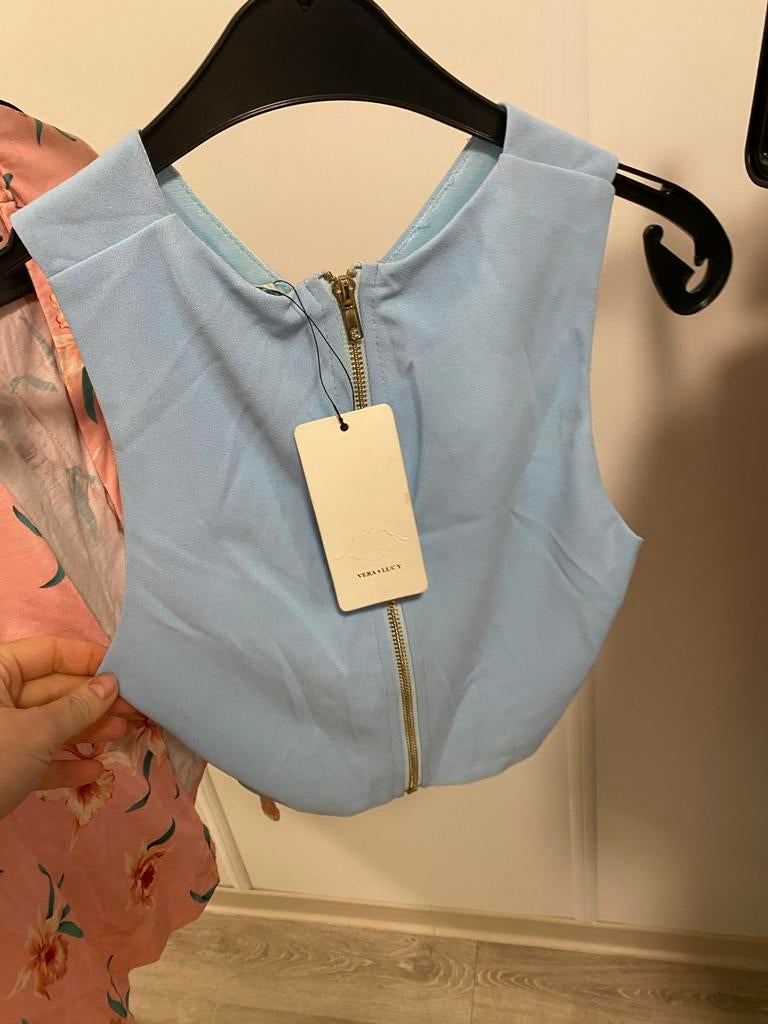 Lichtblauwe Top Vera & Lucy - Maat S, Blauw, Ophalen of Verzenden, Zo goed als nieuw, Maat 36 (S)