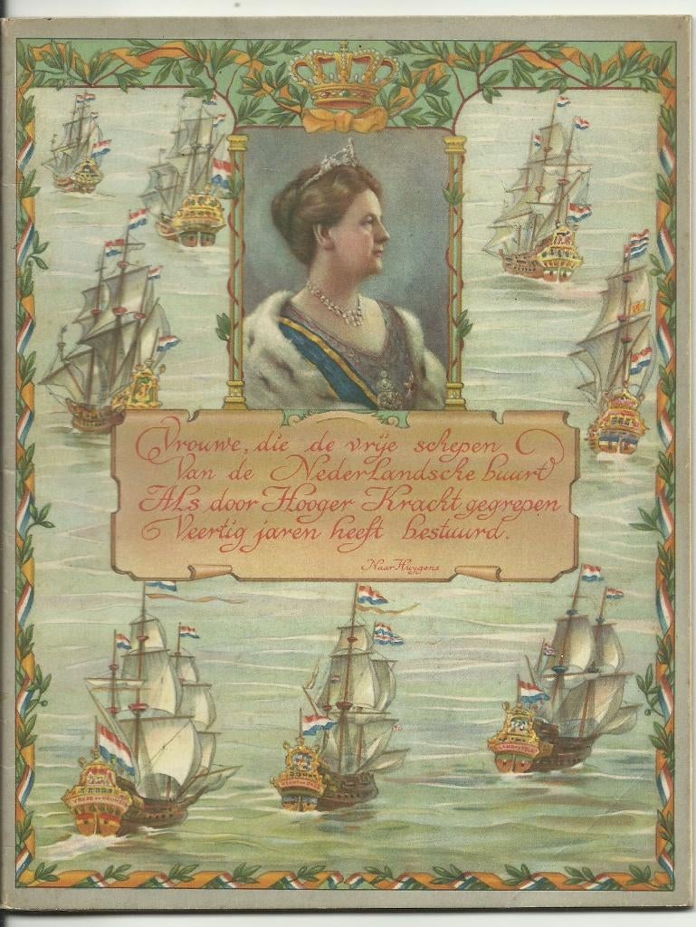 40 jarig jubileum koningin Wilhelmina, Verzamelen, Ophalen of Verzenden, Zo goed als nieuw, Nederland, Overige typen