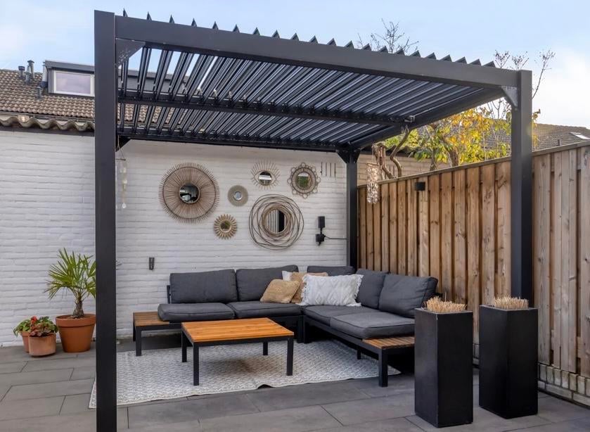 Loungebank voor buiten, 5 zitplaatsen, Gebruikt, Ophalen of Verzenden, Loungeset