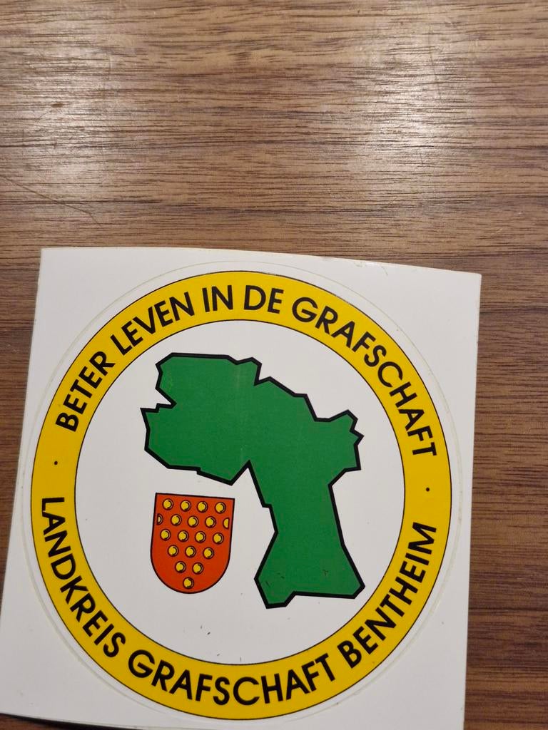 5107 Landkreis Grafschaft Bentheim Sticker, Ophalen of Verzenden