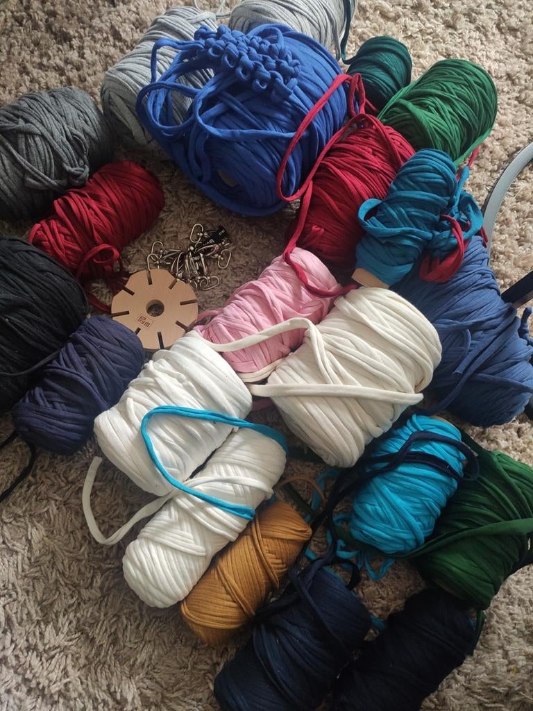 T-shirt Garen - Diverse Kleuren, Hobby en Vrije tijd, Breien en Haken, Gebruikt, Breien of Haken, Wol of Garen, Ophalen