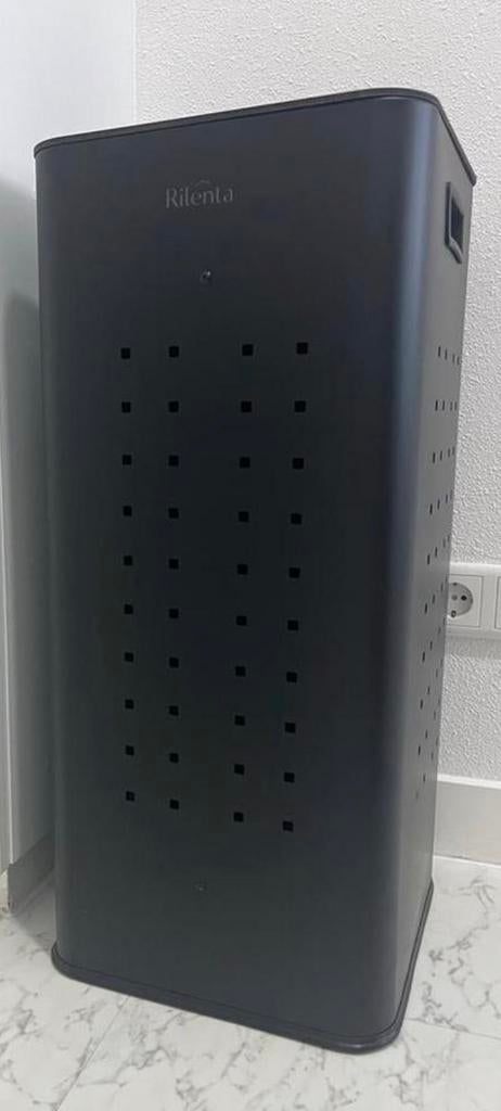 Wasmand stijlvol 2 vakken, Huis en Inrichting, Ophalen of Verzenden, Zo goed als nieuw, Zwart