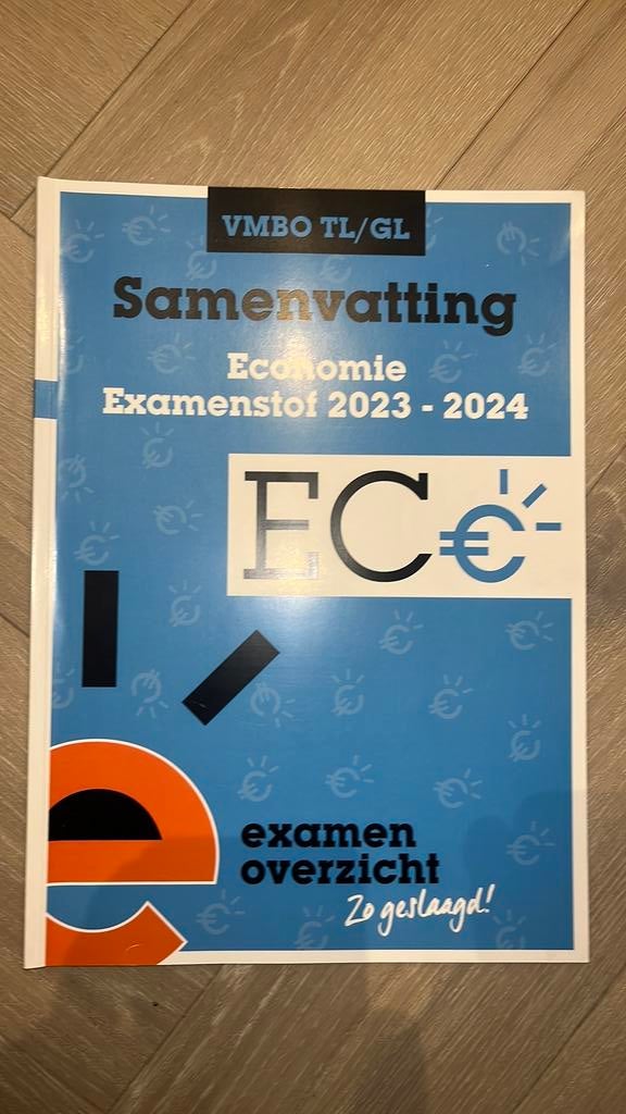 Samenvatting Examenstof Economie VMBO TL/GL, Boeken, Ophalen of Verzenden, Nederlands, Overige niveaus, ExamenOverzicht