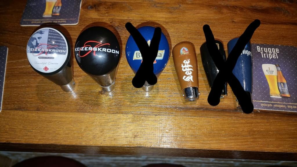 Bier Taphendels tapknoppen - Diverse Merken, Verzamelen, Biermerken, Ophalen of Verzenden, Gebruikt, Overige typen, Overige merken