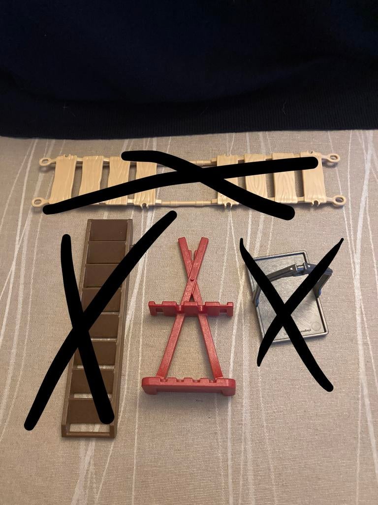 Playmobil rode geweren houder ed…, Ophalen of Verzenden, Zo goed als nieuw