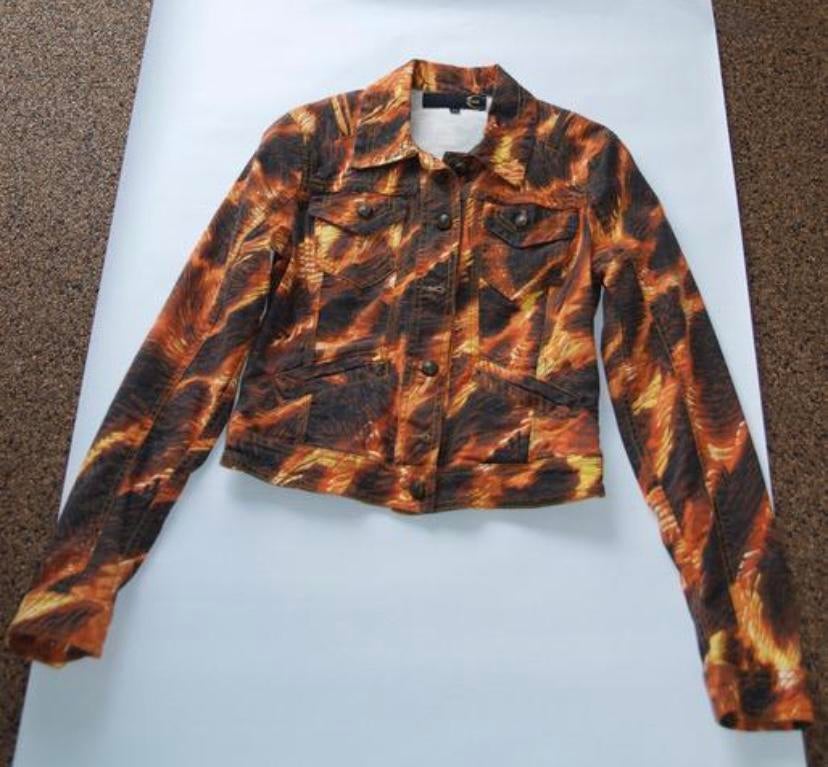 Just Cavalli Jasje, Ophalen of Verzenden, Zo goed als nieuw, Maat 36 (S), Oranje