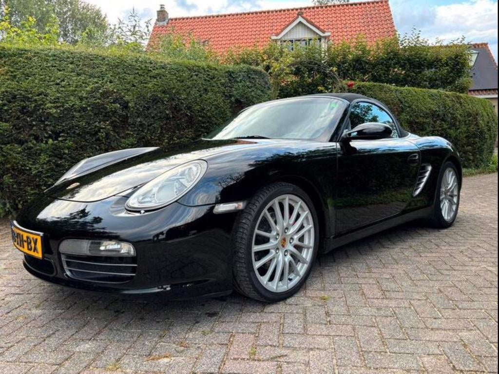 Porsche Boxster 3.2 S 2005, zwart, hand, veel opties, Achterwielaandrijving, Zwart, Cabriolet, Zwart