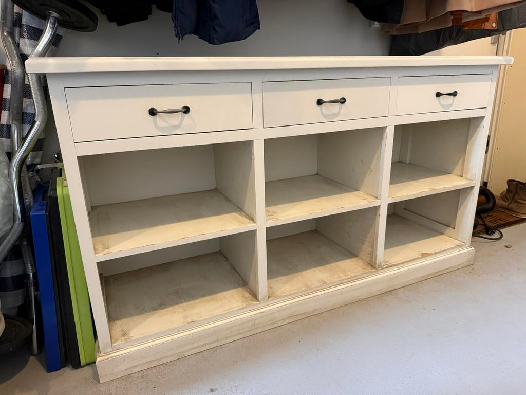 Witte kast Riviera Maison, Ophalen, Gebruikt, 25 tot 50 cm, 100 tot 150 cm