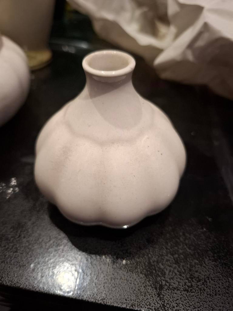 Zenith Knoflookvaasje - Wit Keramiek, Ophalen of Verzenden