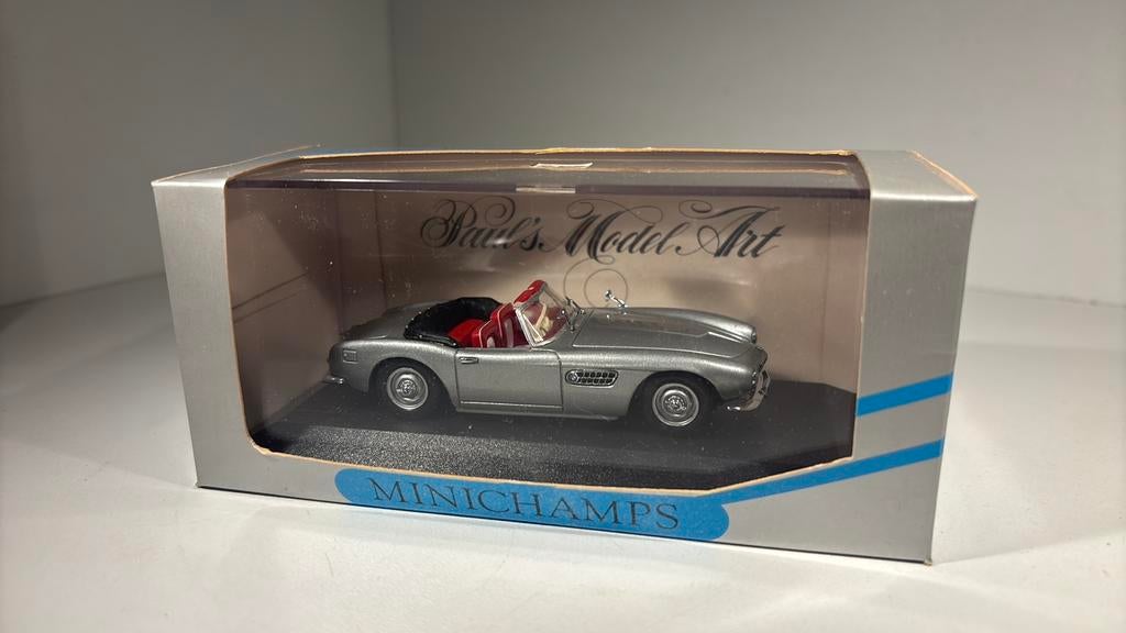 Bmw 507 cabrio zilver minichamps 1.43, Auto, Ophalen of Verzenden, MiniChamps, A