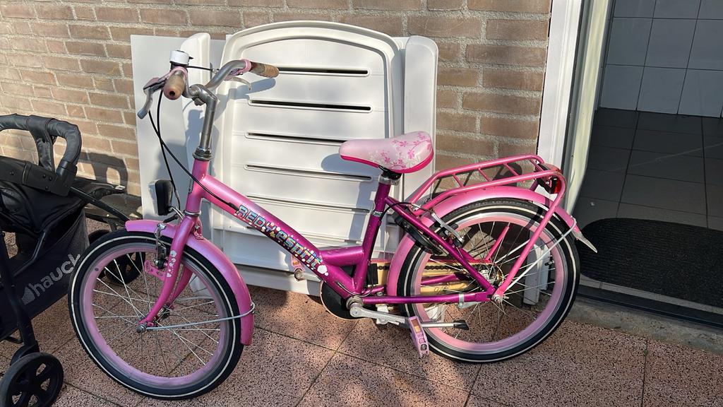 Roze kinderfiets 6-8 jaar - Redy Esprit - remhandvaten te ve, Ophalen, Gebruikt, 16 tot 20 inch