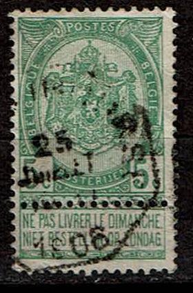 Wapenschild 1907 (OBP 83 ), Ophalen of Verzenden, Gestempeld