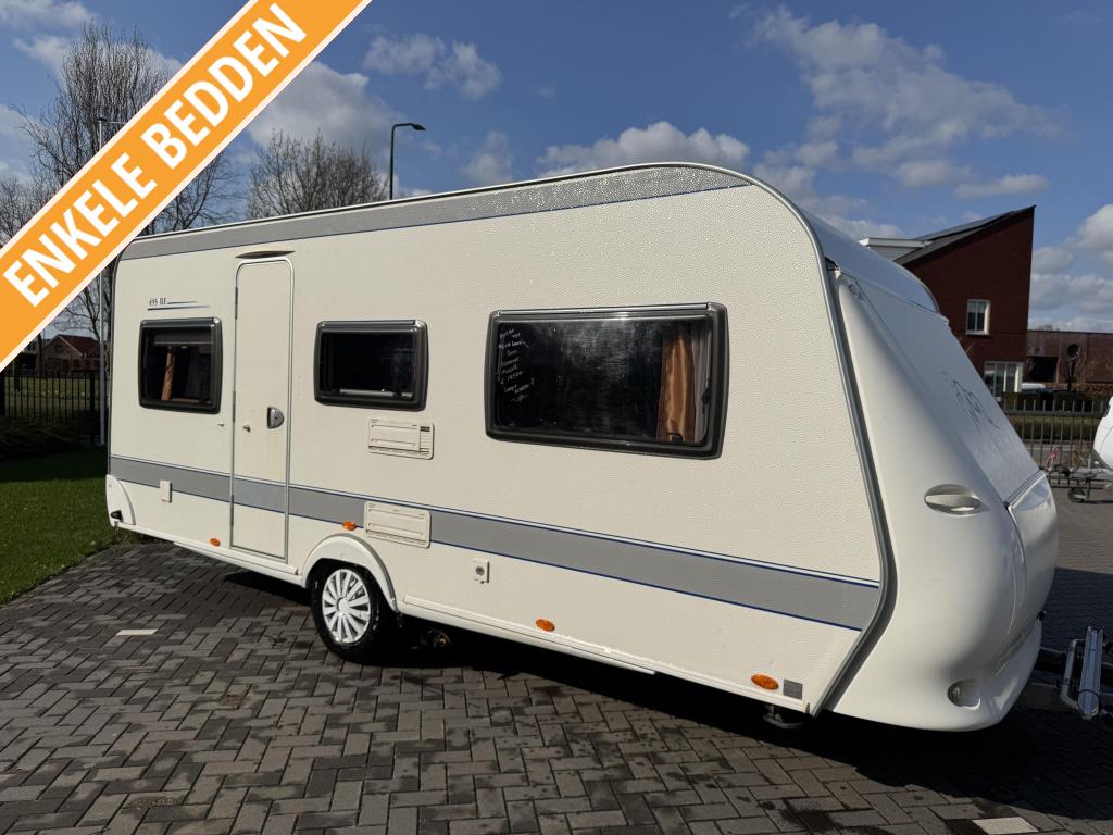Hobby De Luxe 495 UL / aparte bedden / mover / voortent, Caravans en Kamperen, Caravans, Rondzit, Hobby, Schokbreker, Bedrijf