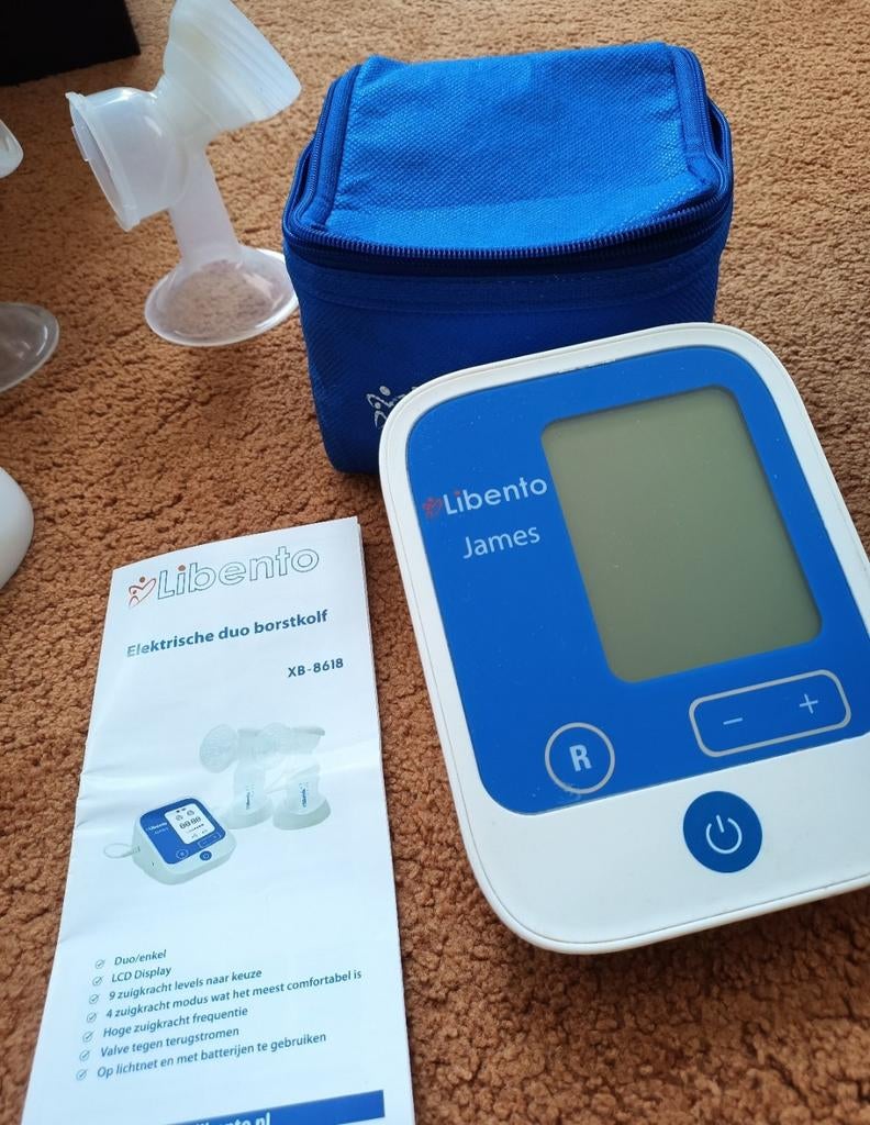 Libento James Elektrische Duo Borstkolf - Complete Set, Ophalen of Verzenden, Zo goed als nieuw