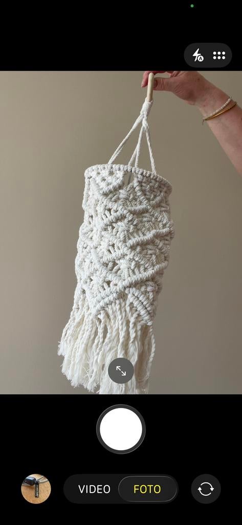 Macrame hanglamp 2x, Ophalen, Nieuw