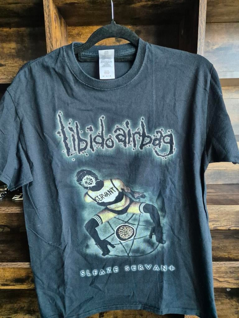 Libido Airbag Sleaze Servant T-shirt Maat M, Maat 48/50 (M), Zwart, Ophalen of Verzenden, Gedragen