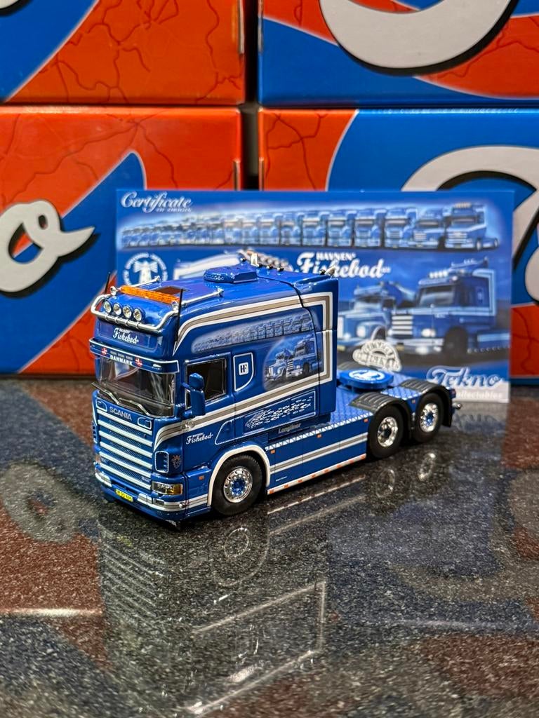 Tekno - Scania 4 Serie longline HF Transport, Verzenden, Zo goed als nieuw, Bus of Vrachtwagen, Tekno