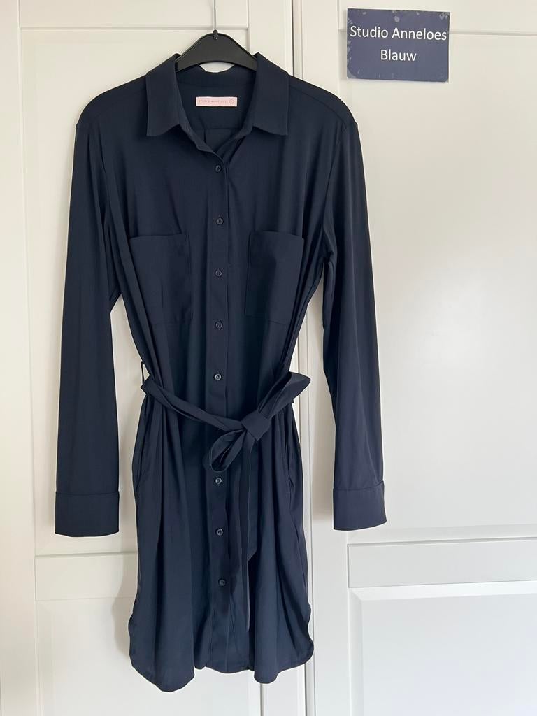 Studio anneloes loopy tuniek blouse XL donkerblauw travel, Blauw, Maat 46/48 (XL) of groter, Ophalen of Verzenden, Zo goed als nieuw