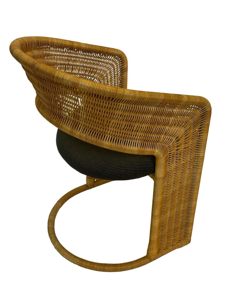 Vintage Luit van der Helm eetkamerstoel dutch design, Ophalen, Luit van der Helm, Bruin, Luit van der Helm