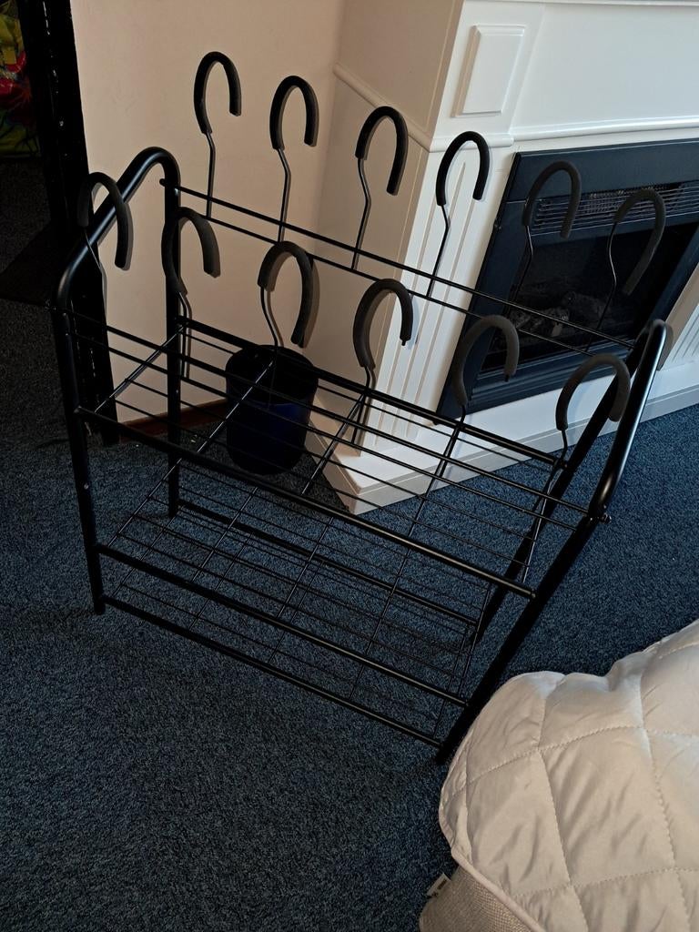 Schoenenrek 2 laags met schoenhouders bovenop, Ophalen