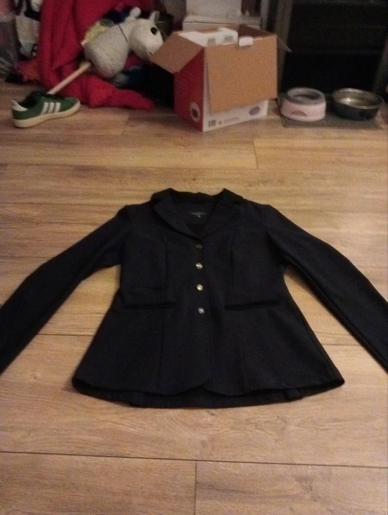 Donkerblauw wedstrijd jasje voor paardrijden, Ophalen, Dressuur, Zo goed als nieuw, Dames