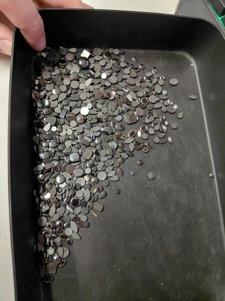 Lot gemixde hematiet cabochons, Ophalen of Verzenden