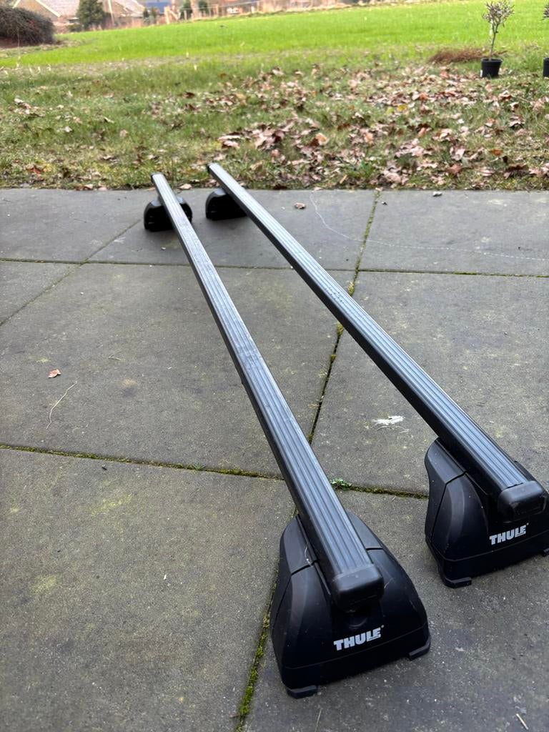 Thule SquareBar Evo 135 met Rapid System 753 dakdragers, Ophalen, Gebruikt