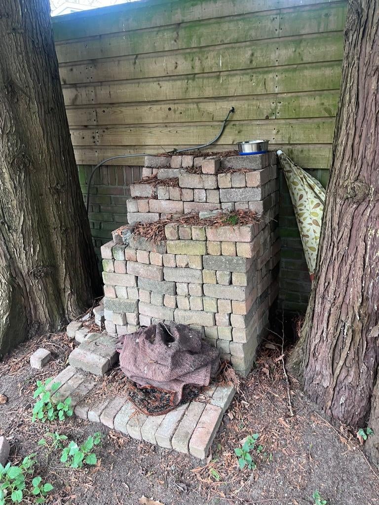 klinkers voor terras, Ophalen, Gebruikt, Klinkers, Minder dan 5 m²