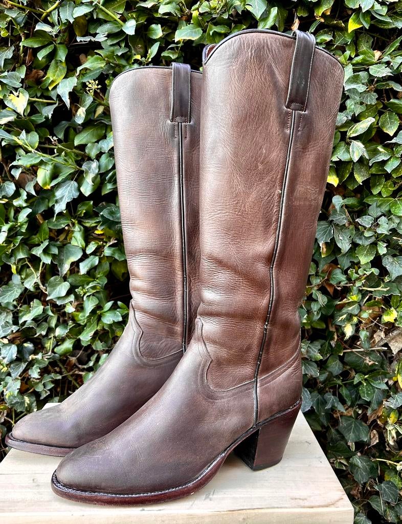 Tony Mora cowboy laarzen hoog bruin maat 38, Hoge laarzen, Bruin, Ophalen of Verzenden, Zo goed als nieuw