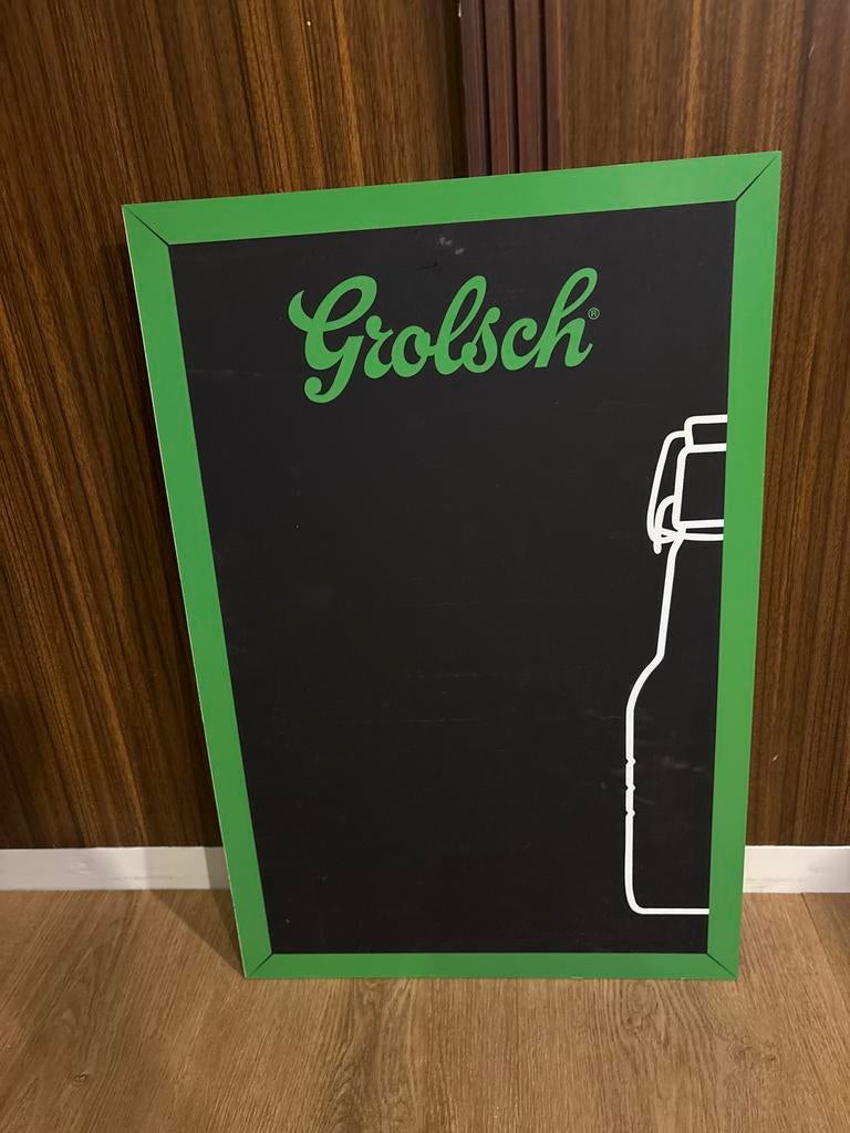 Grolsch Export Krijtbord - 40x60 cm, Ophalen of Verzenden, Gebruikt, Reclamebord, Plaat of Schild, Grolsch