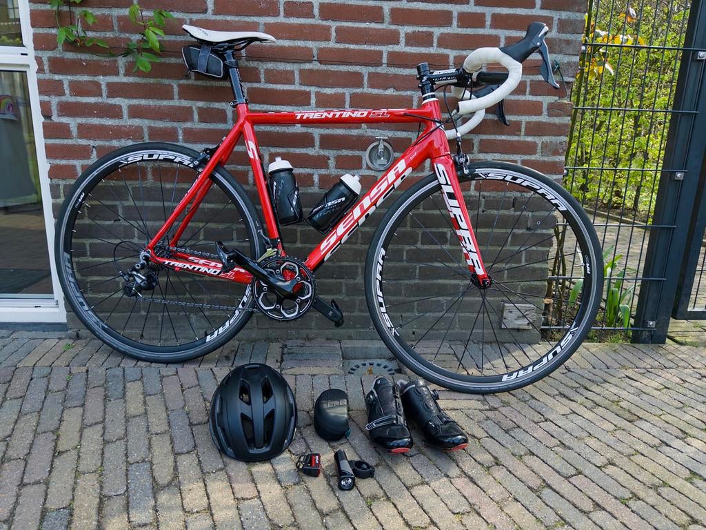 Sensa Trentino SL racefiets met accessoires, 28 inch, Gebruikt, Heren, Aluminium