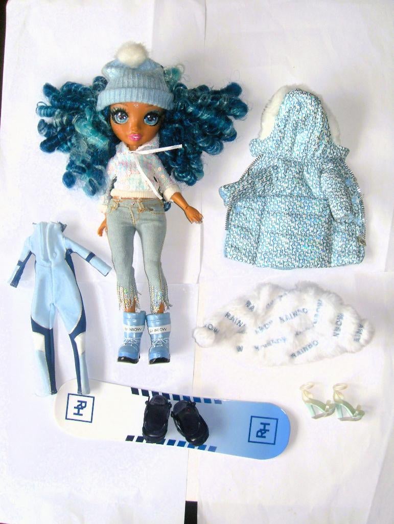 Rainbow High modepop / Skylar pop met accessoires, Ophalen of Verzenden, Zo goed als nieuw, Overige typen