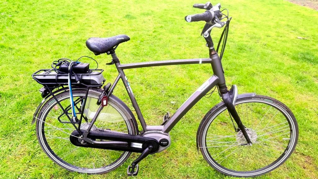 Nette goede herenfiets E-bike Sparta Bosch middenmotor 65cm, Ophalen, Sparta, Gebruikt, Versnellingen