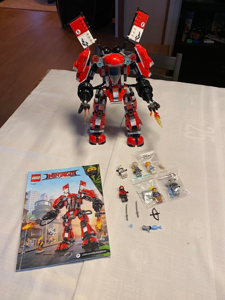 Lego 70615 Ninjago Fire Mech, Compleet, Gebruikt, Lego, Ophalen of Verzenden