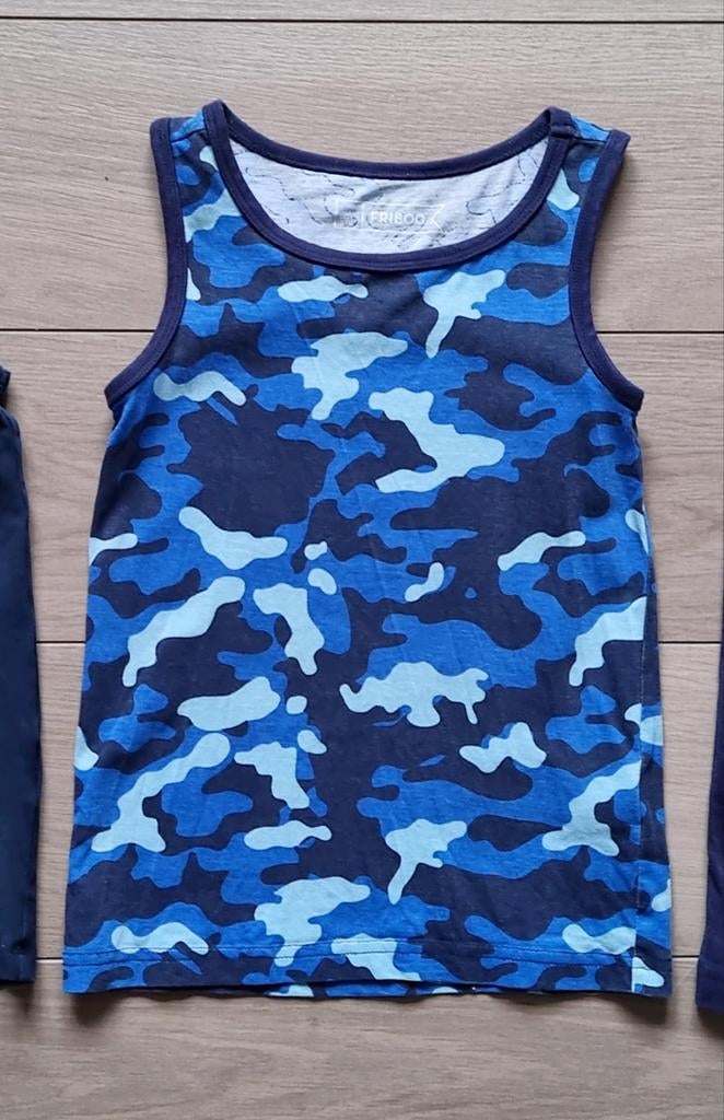 Friboo singlet hemd shirt blauw mt 110/116, Ophalen of Verzenden, Zo goed als nieuw, Jongen, Shirt of Longsleeve