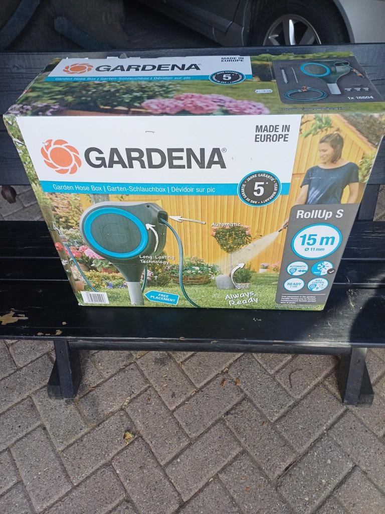 Gardena rollup s 15meter nieuw, Tuin en Terras, Tuinslangen, Ophalen of Verzenden, Nieuw, Tuinslang