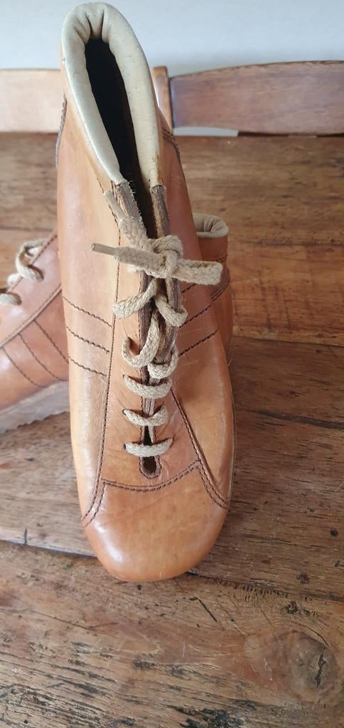 Vintage schoenen Tramper roots van haren maat 45, Bruin, Boots, Ophalen of Verzenden, Tramper Roots van haren