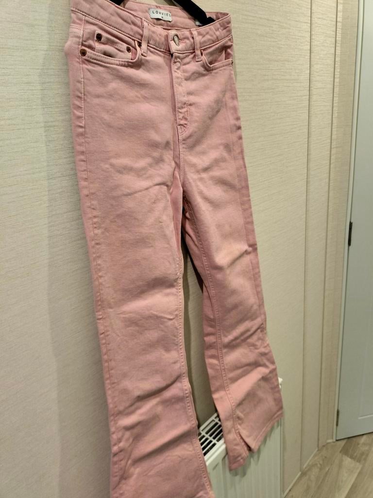 Prachtige nieuwe roze jeans Loavies Mt XS (164/170), Ophalen of Verzenden, Nieuw, Meisje, Broek