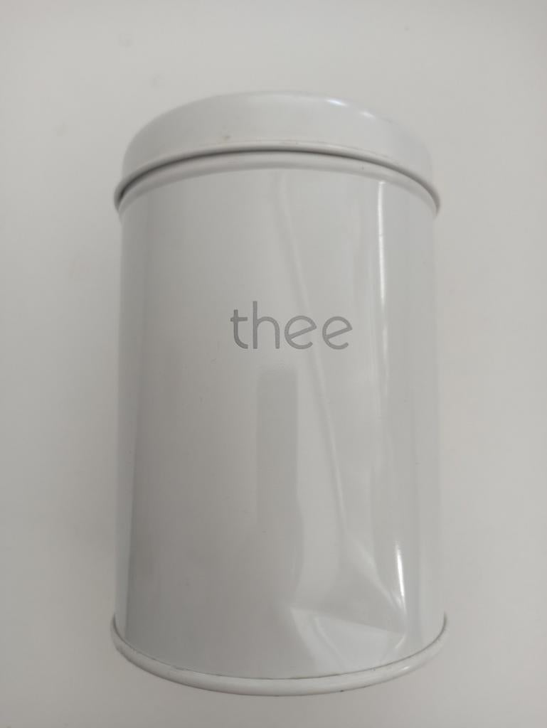 Thee blik, Ophalen of Verzenden, Gebruikt, Pot, Bus of Blik