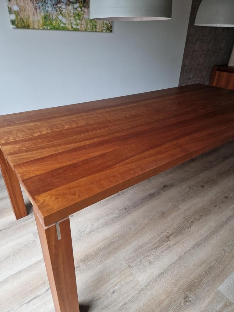 Bert Plantagie kersenhouten eettafel, Huis en Inrichting, Tafels | Eettafels, Ophalen, Gebruikt, 200 cm of meer, 50 tot 100 cm