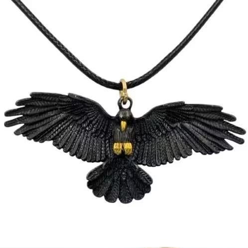 Gothic Raven hanger met goudkleurige accenten, Ophalen, Nieuw, Zwart, Overige materialen