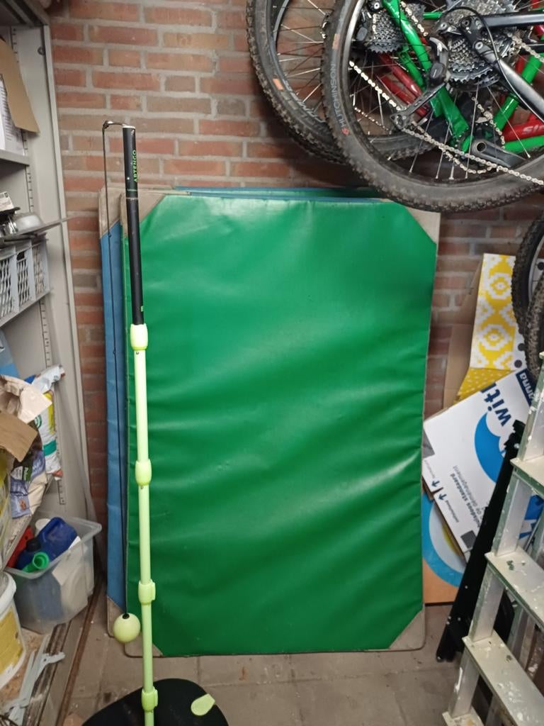 Oude groene gym turnmatten, Ophalen, Gebruikt, Groen, Materiaal