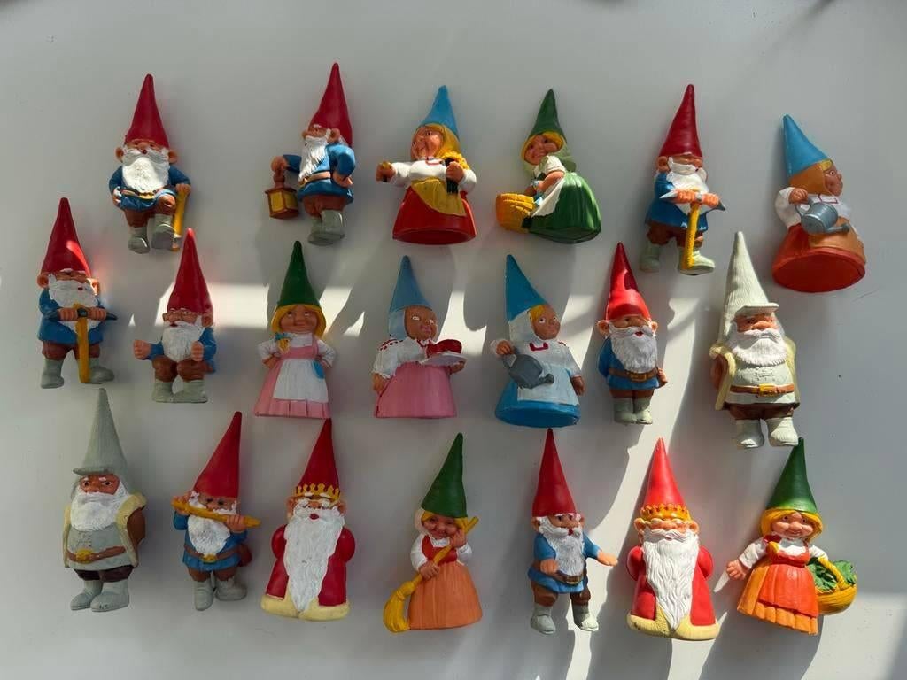 Verzameling van David de Kabouter Beeldjes - Decoratie, Ophalen of Verzenden, Gebruikt