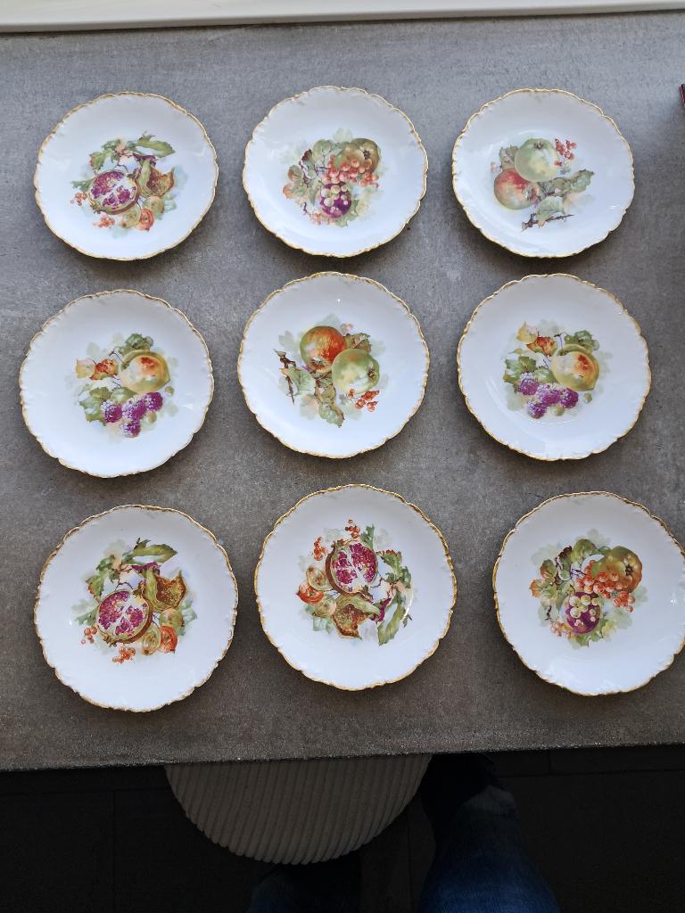 fruitbordjes, Ophalen